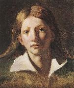 Theodore   Gericault Portrait Study of a Youth oil painting on canvas